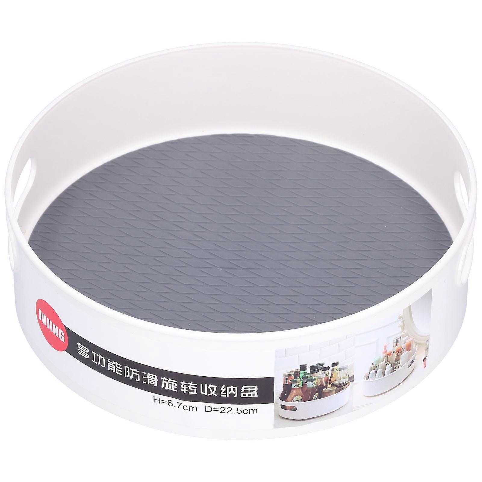 Rotating Storage Box with Open Handle Dining Table Fruit Organizer Storage Rack for Home