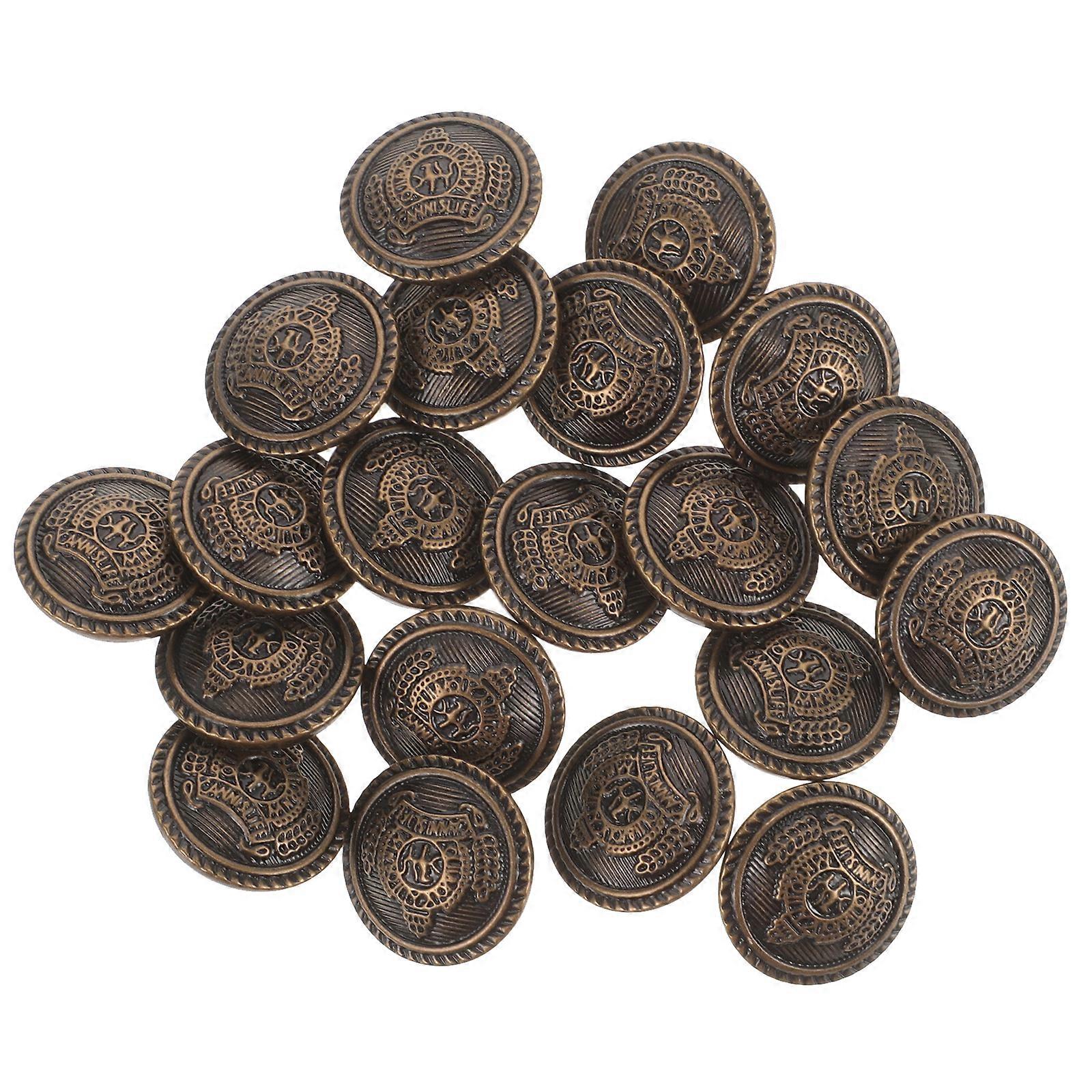 20pcs Diy Sweater Buttons Clothes Metal Buttons Sewing Buttons Decorative Coat Diy Buttons