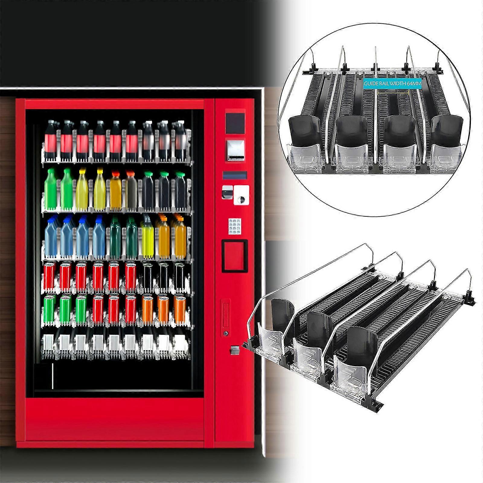 3pc Supermarket Freezer Beverage Pusher Refrigerator Beverage Shelf Beverage Automatic Pusher 400-410mm