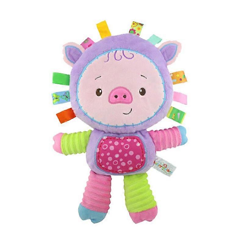 Baby Tags Stuffed Animal Soft Toy Lovey Elephant Plush Bell Toy Built-in Rattles Sensory Toy For Newborn Toddler Infant Gifts - Baby Rattles & Mobiles
