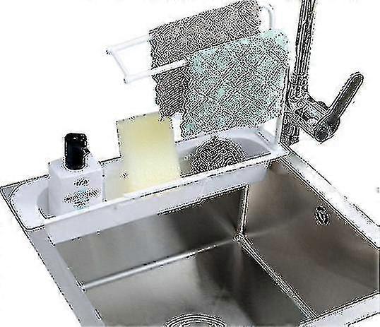 Telescopic Sink Storage Rack White