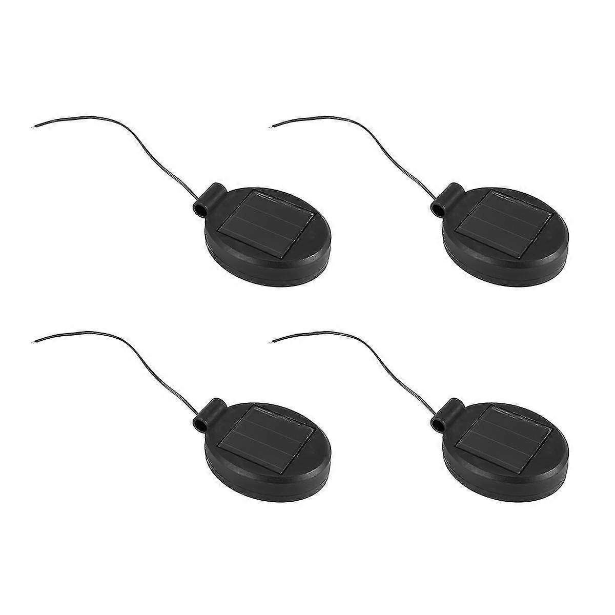 4 pakker Solar Led Light erstatning Top Part Panel, solcellepanel Lantern Lid Lyspære Tilbehør-XinHan