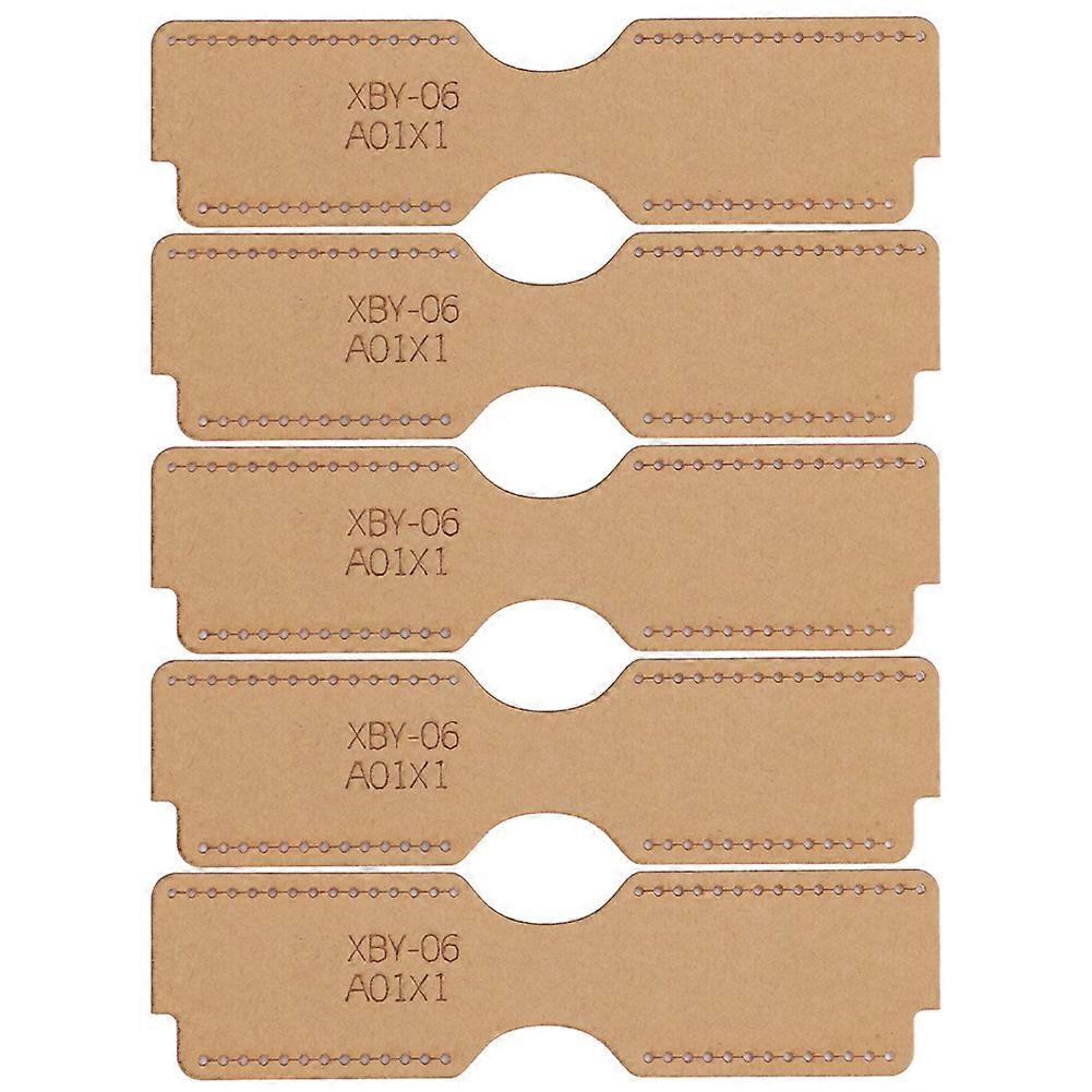 5Pcs Leather Acrylic Template DIY Hand‑Made Craft Lighter Wrap Pattern Stencil Tools