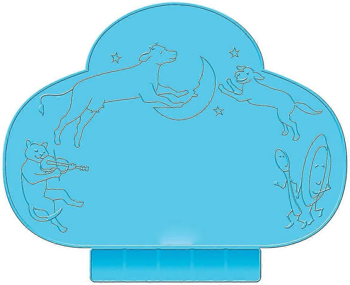 slip resistant infant tiny diner table mat meal mat for baby (blue)