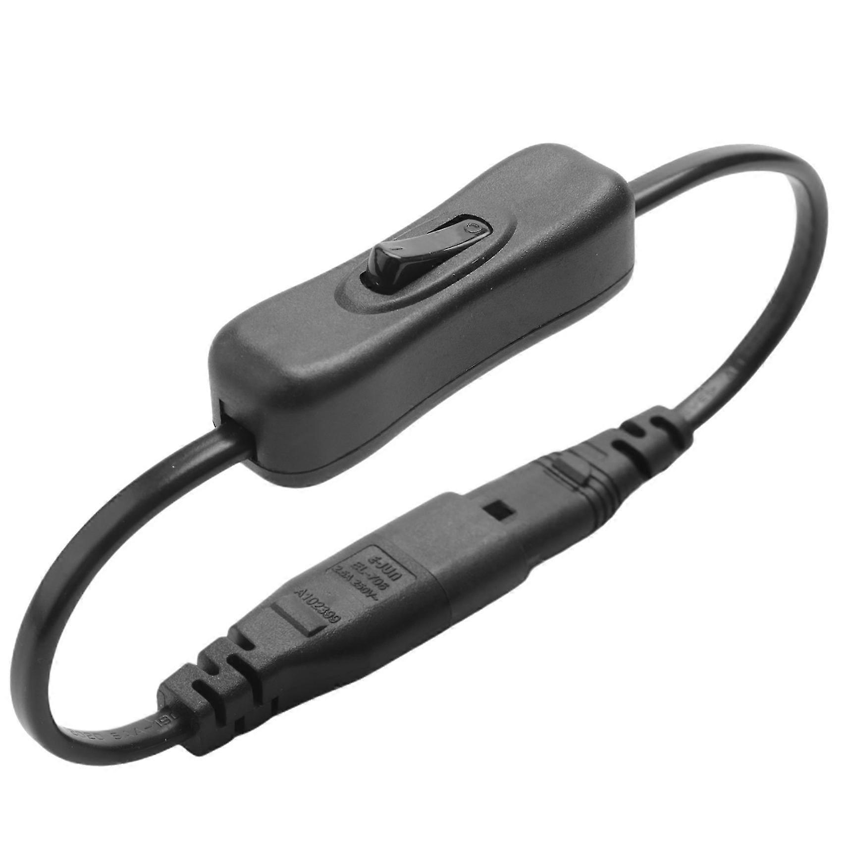 Power Extension Cord, Iec320 C7 to C8 Power Adapter Extension Cord with Switch Control with "8" Int