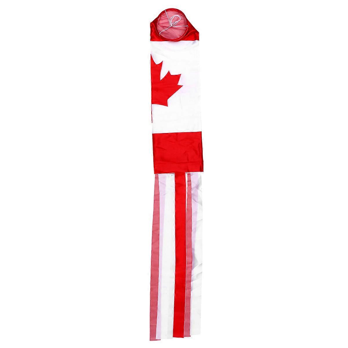 Windsock Decorative Flag Hanging Decoration (70cm Canadian Maple Leaf)