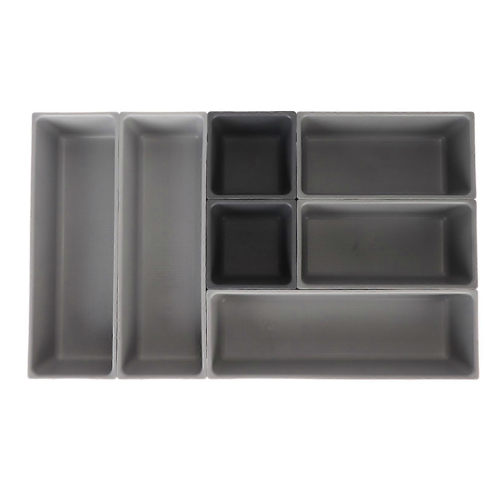 Silverware Drawer Organizer Sturdy Plastic Large Capacity Multifunction Utensil Organizer for Knife Fork Spoon