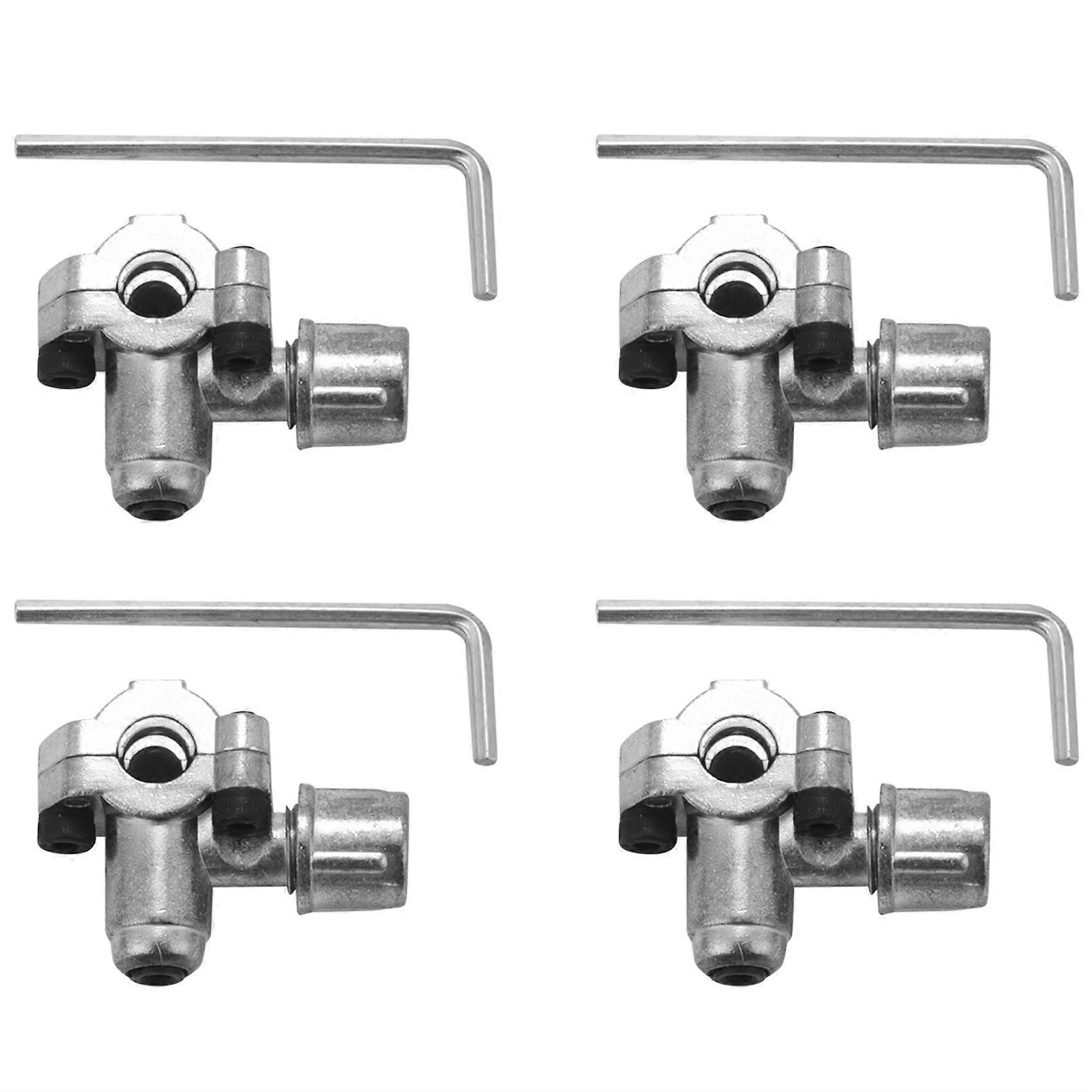 4 Pack BPV-31 Piercing Valve Line Tap Valve Kits Adjustable for Conditioners HVAC 1/4 Inch,5/16 Inc