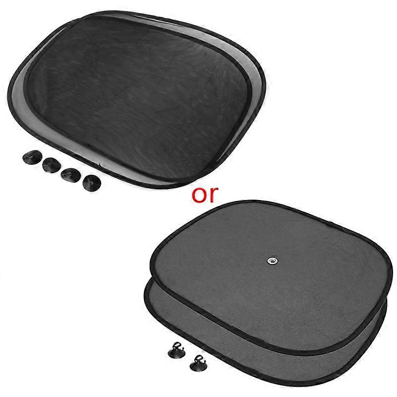 2PCS Car Window Sunshade for Sun Shade Visor Side Mesh Cover Shield Sunscreen Bl
