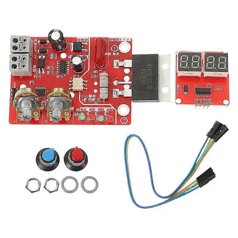 Spot Welder Control Board Adjustable Digital Display DIY Controller Board Single Chip Microcomputer Spot-Welder Control Panel