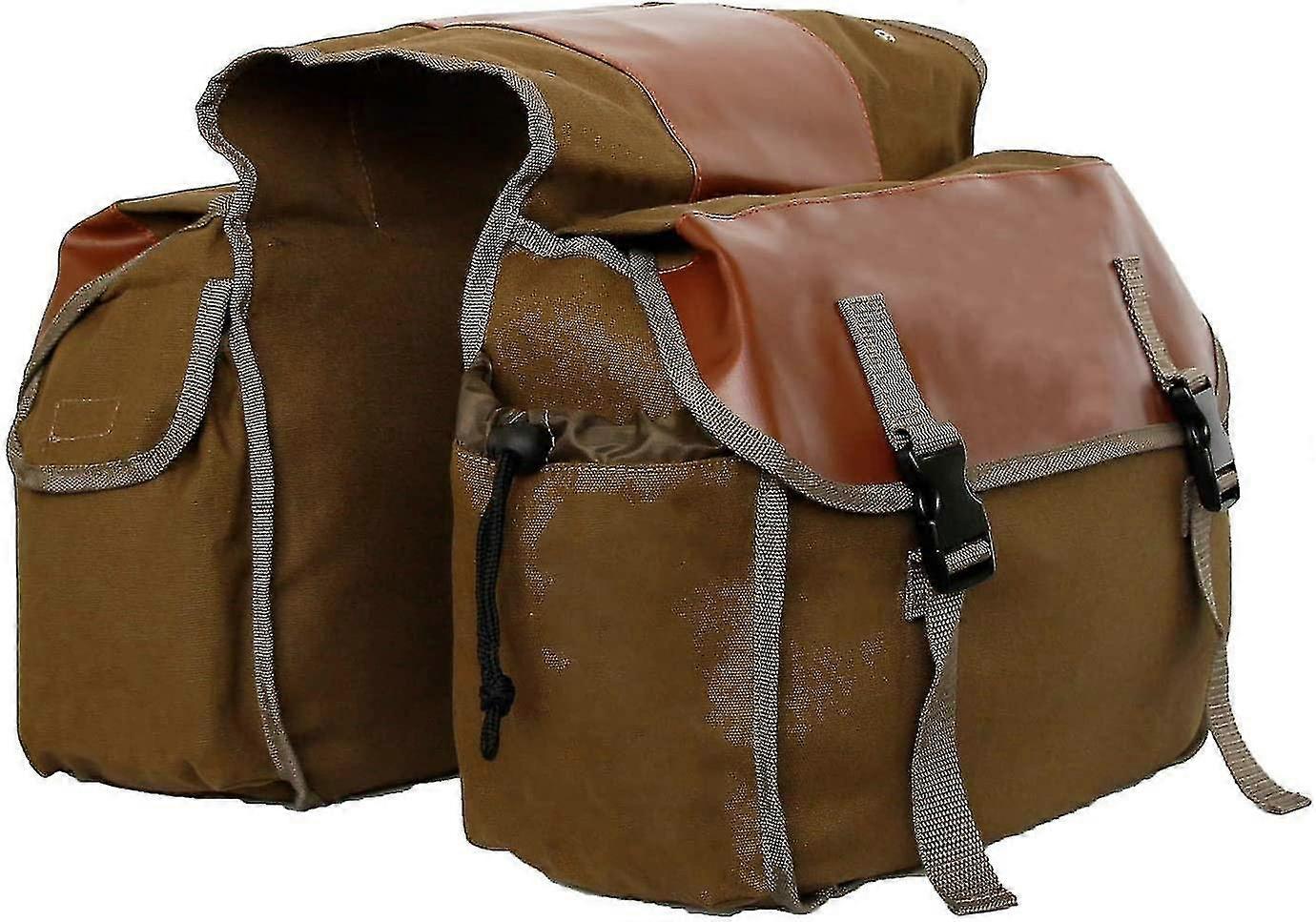 レトロなバイクバッグ荷物キャリアダブルリアシートバッグバイク用