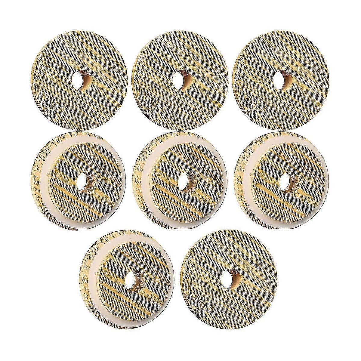 8 Pcs Bamboo Bowl Cover For Beer ,bamboo Jar Bowl Cover Regular Mouth 70mm With Straw Hole, Drinkin