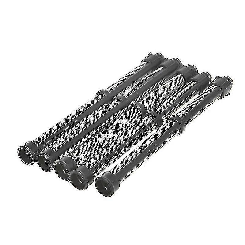 5pcs Black 60 Mesh Airless Pump Filter For Airless Spray Gun Replacement To