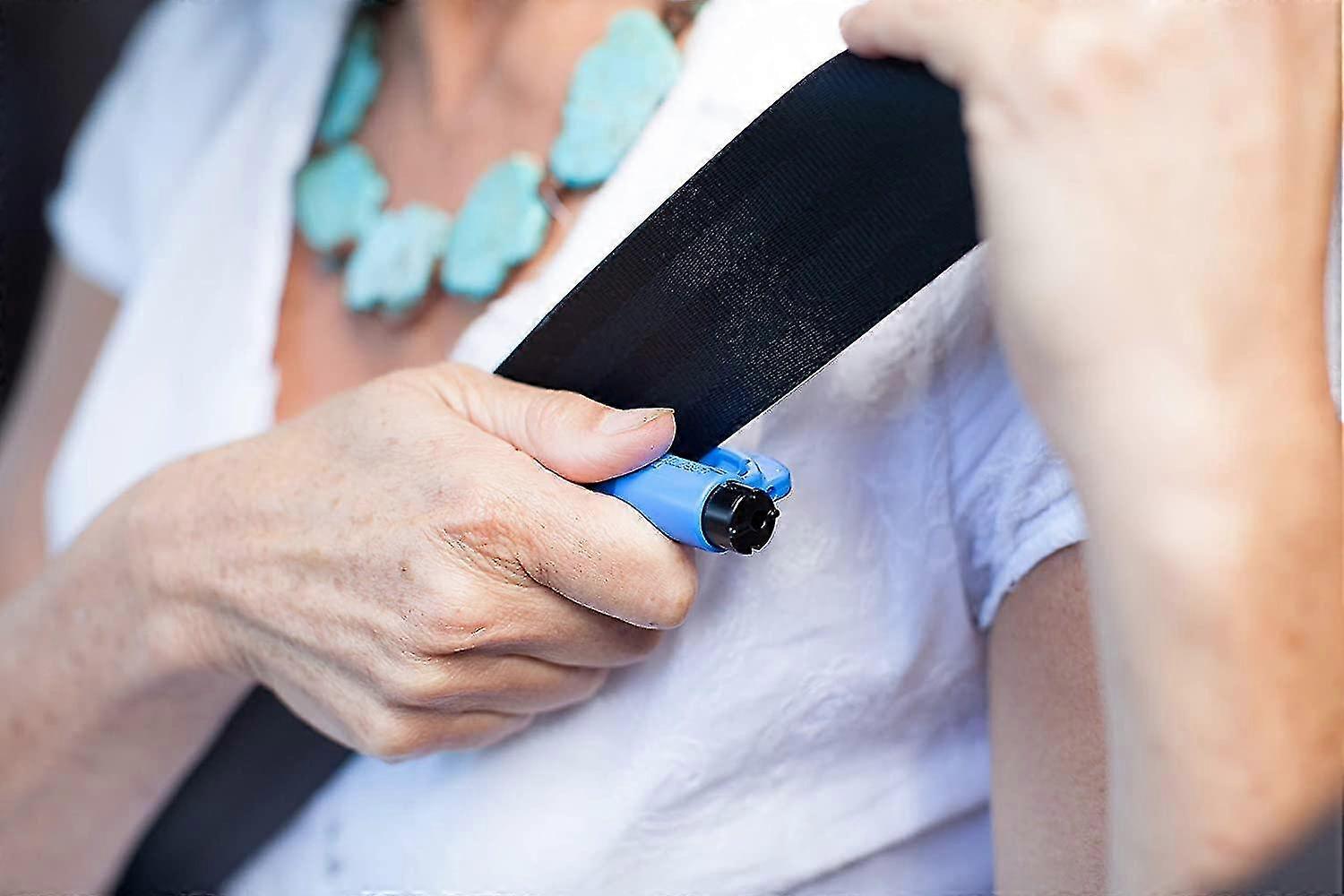 Security Keychain-mini Portable Break Car Window Artifact-blue