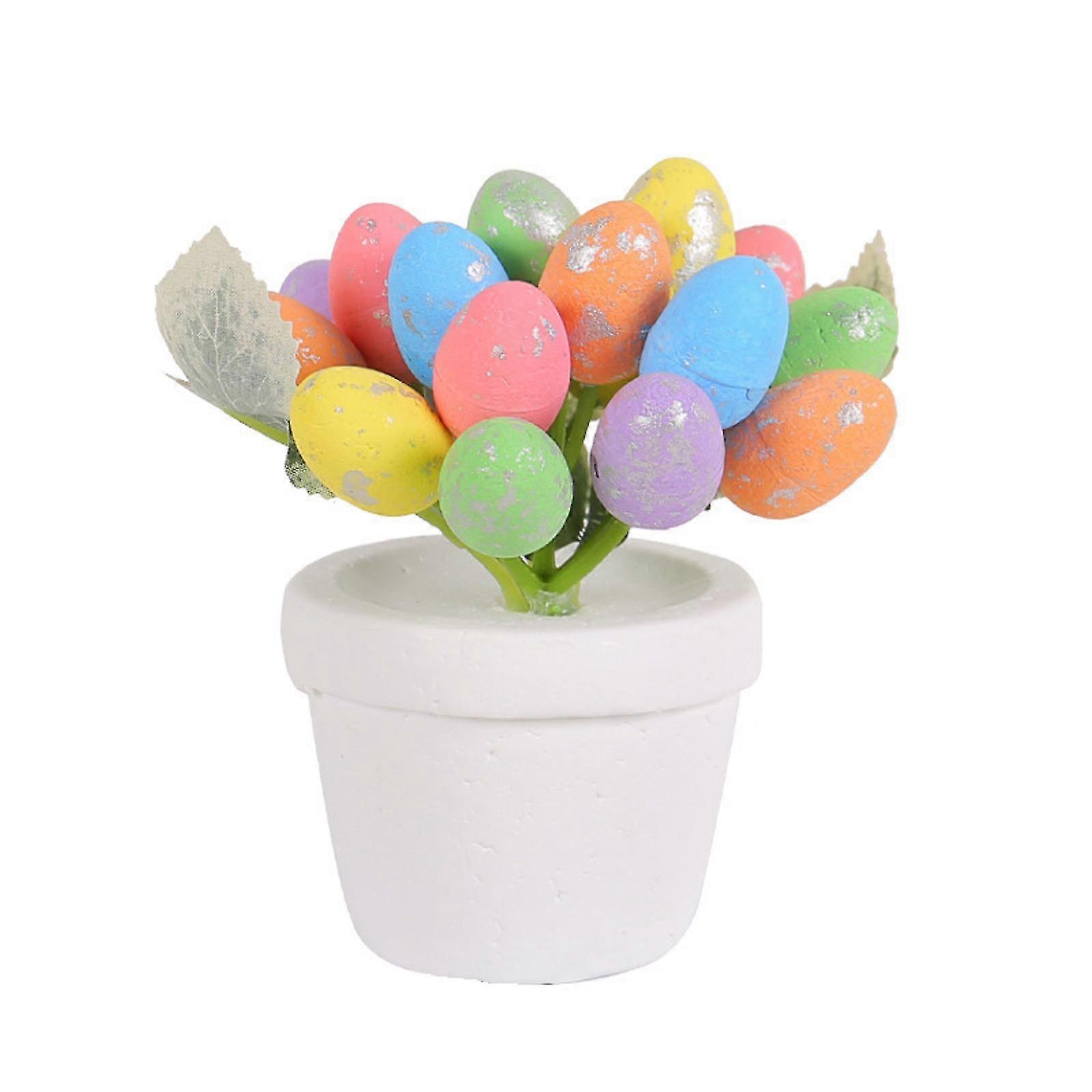 Easter 12cm Easter Eggs Pot Spots Eggs Flower Pot Outdoor Courtyard Easter Decoration