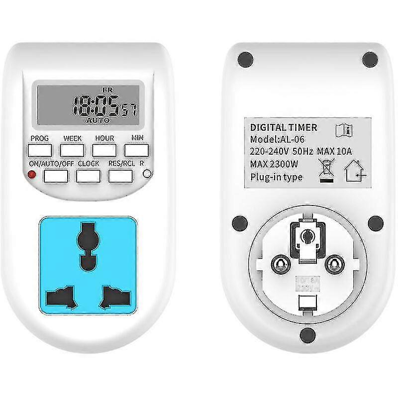 Timer Outlet Switch, Plug-in Countdown Timer, Countdown Timer, 1-10 Hours, Rated Voltage: Ac250v