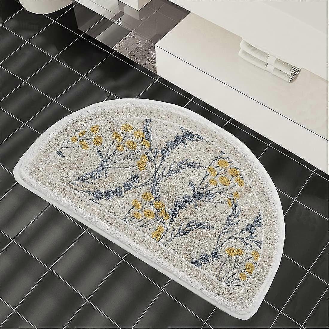 Half Round Bathroom Rug Mat Small Area Rug