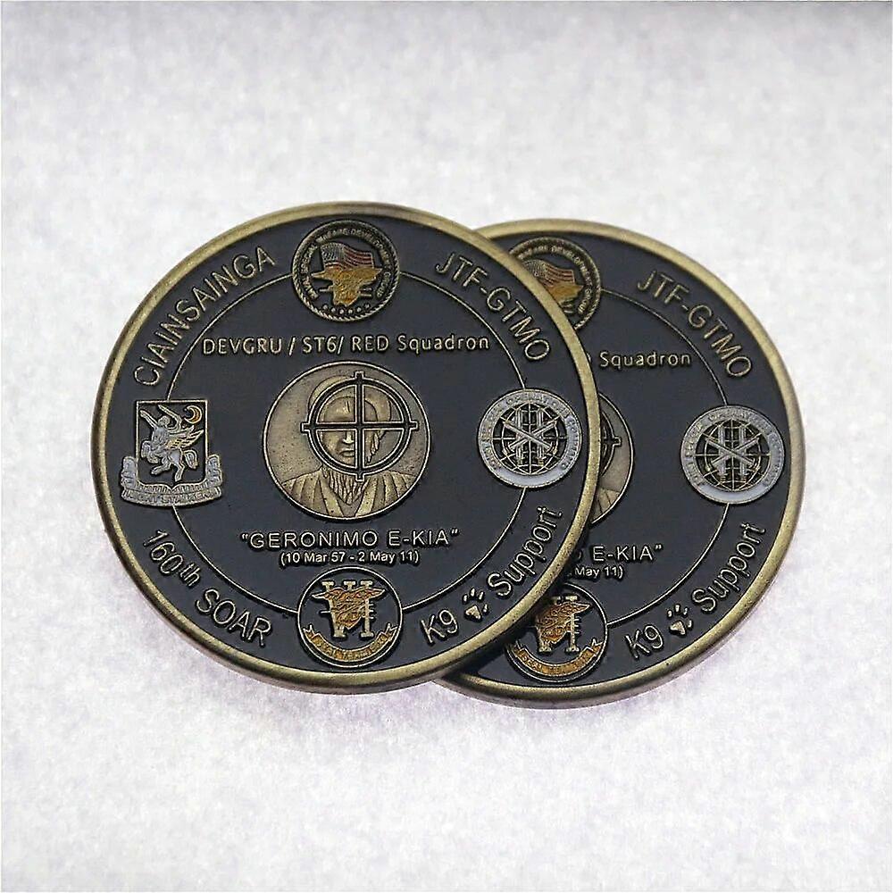 OPERATION NEPTUNE SPEAR - PAKISTAN GERONIMO E KIA LARGE MILITARY CHALLENGE COIN