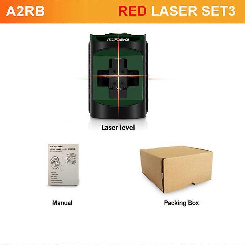 Laser Level Red Beam Green Beam Two Cross Lines Self-leveling Level