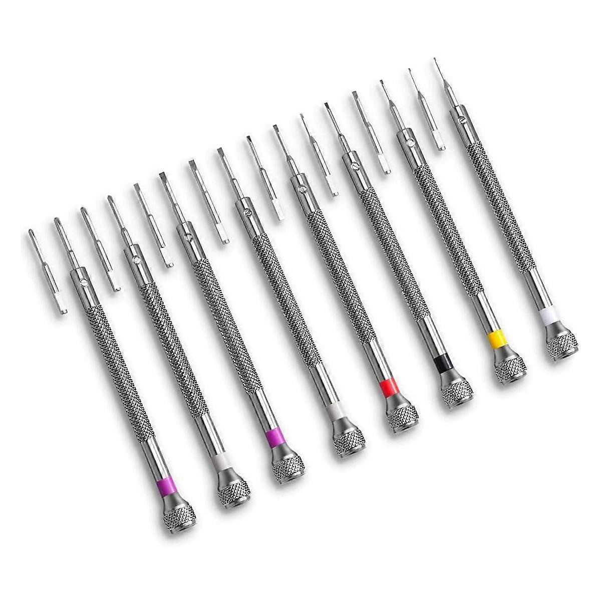 8PCS Screwdriver Set Mini Precision Screwdriver Kit 0.6-1.6mm for Watch Eyeglasses Electronics Repa