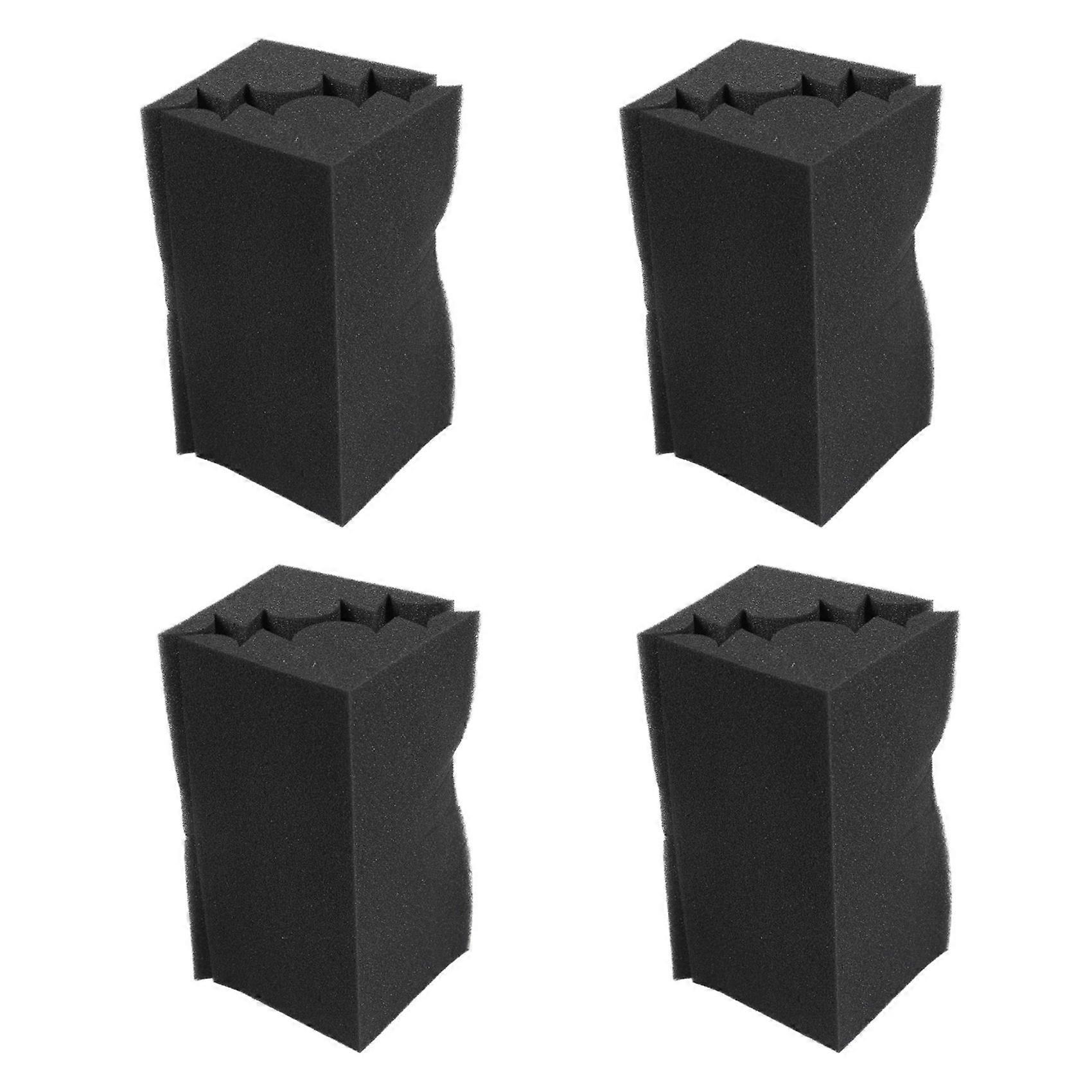 16 Pcs Corner Bass Trap Acoustic Panel Studio Sound Absorption Foam 12x12x24cm