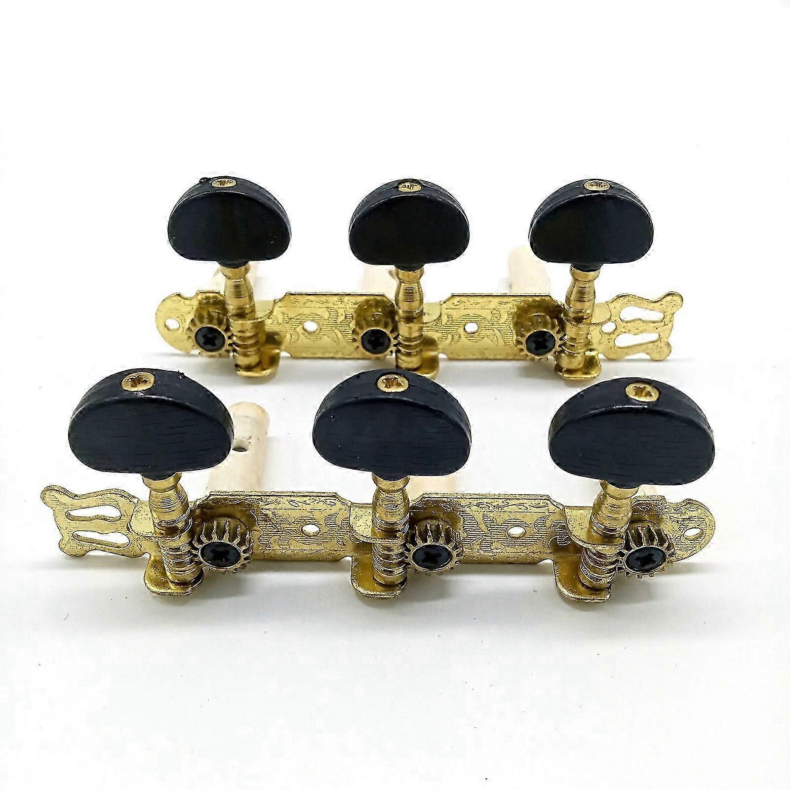 2st Klassisk Gitarr Stämskruvar Tangenter Stämskruvar 3l3r Professionell Gitarr Tillbehör Gitarr Delar, Svart