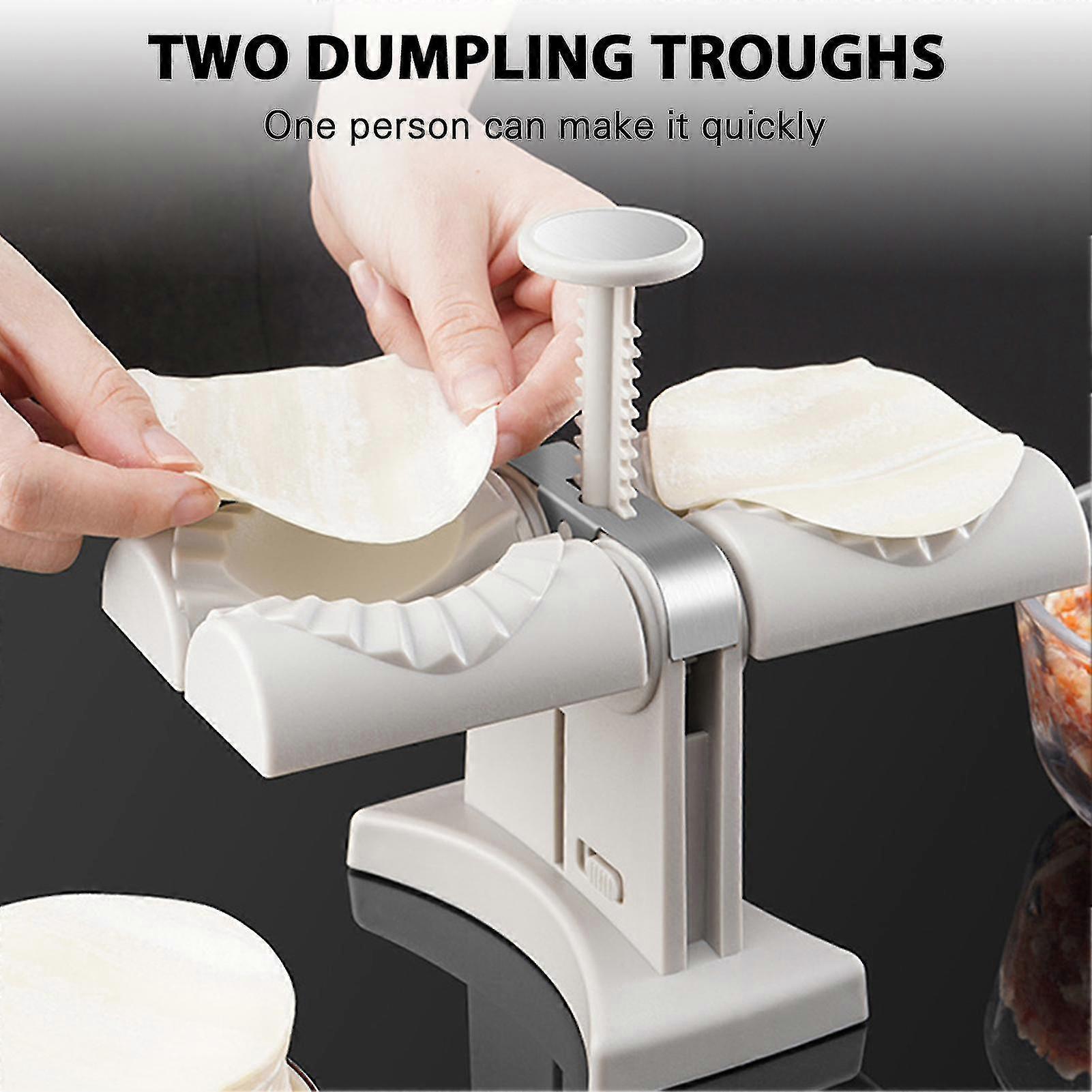 Double Head Automatic Dumpling Maker Household Steel Dumpling Press Machine