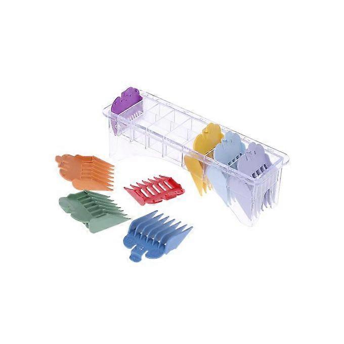 8 Size Colorful Hair Clipper Limit Comb Guide Set