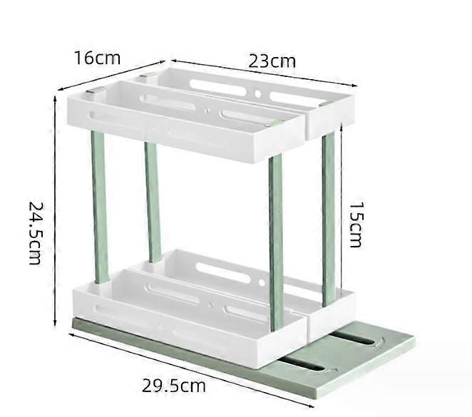 Pullout kitchen spice rack condiment storage rack under sink drawer household multilayer countertop storage rack