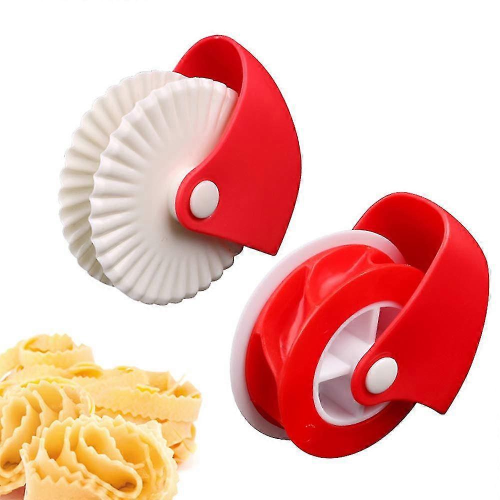 Pizza Cutter Pastry Pie Plastic Wheel Roller Kitchen Baking Tool Decoration