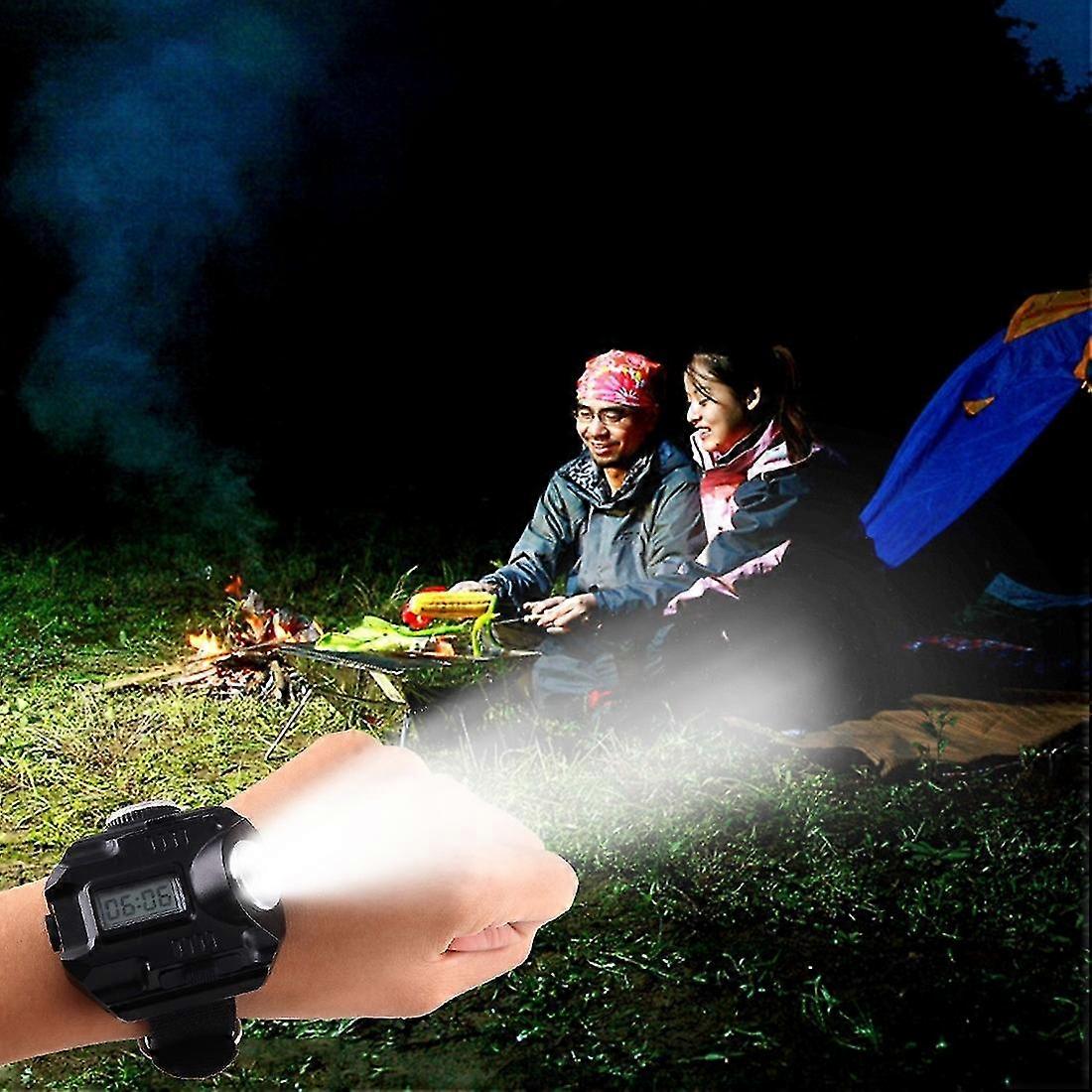 HT-8008 Flashlight Watch with Compass