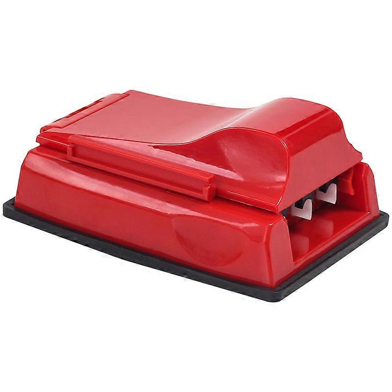 Cigarette Rolling MachineRed, Three Tube Cigarette Roller Manual Tube Tobacco Maker Tube Filling Machine