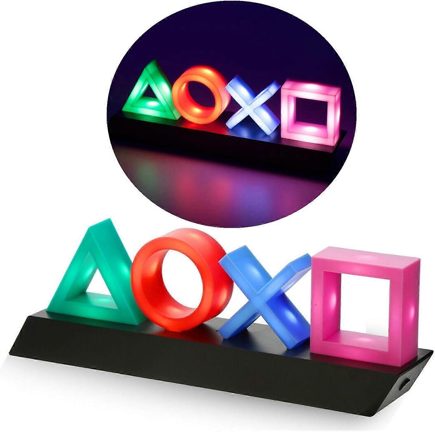 Multi-Colour Button Symbol Lamp with Color Changing Function