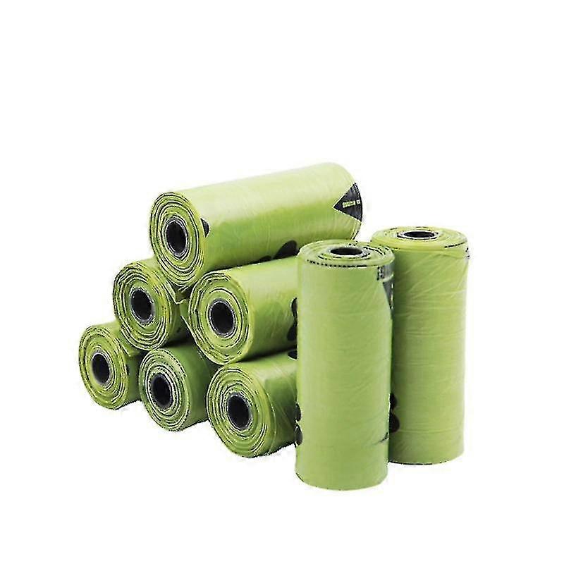 سماد قابل للتحلل البيولوجي سميكة الكلب أكياس براز للكلاب الكلب أكياس النفايات 8 لفات