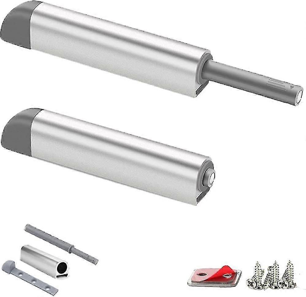 Cabinet Push To Open Door Catches 2 Pack Cupboard Push Latch Wardrobe Magnetic Push Door Catch Strong Push Release Kitchen Push Open Rv Drawer Touch T