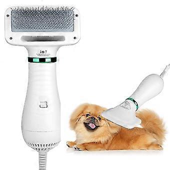Secador de cabelo do animal de estimação, 2 em 1 cão Grooming Secador Pet Hair Comb Brush, portátil 300w poderoso blaster F