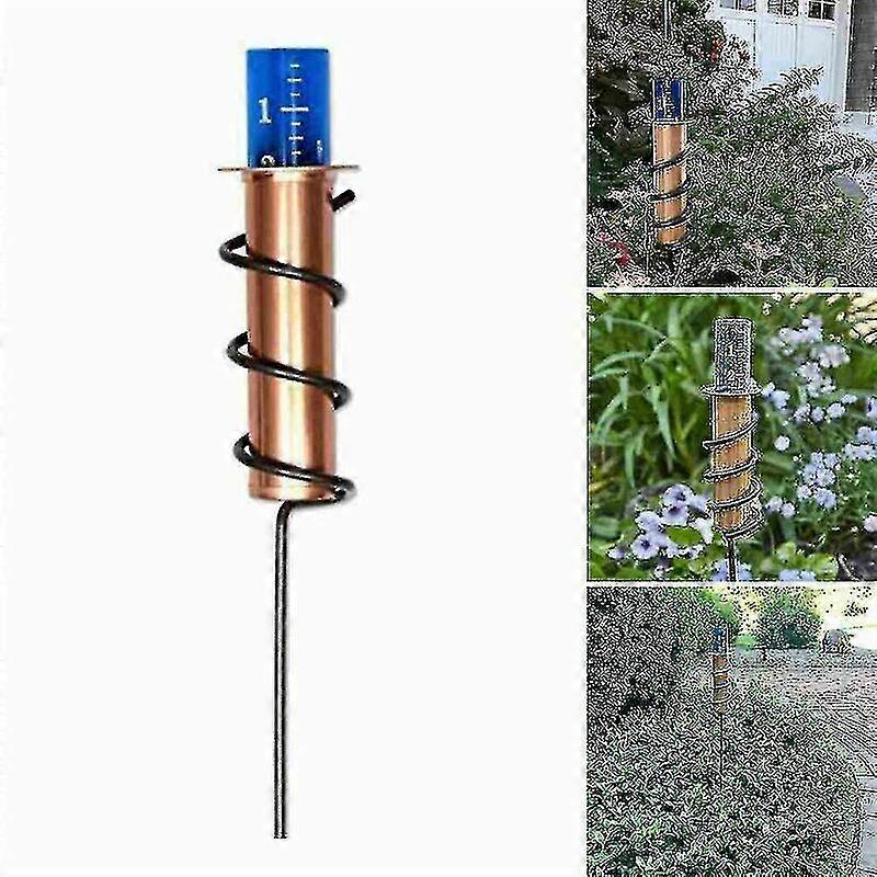 Accurate Floating Copper Rain Gauge for Yard and Garden