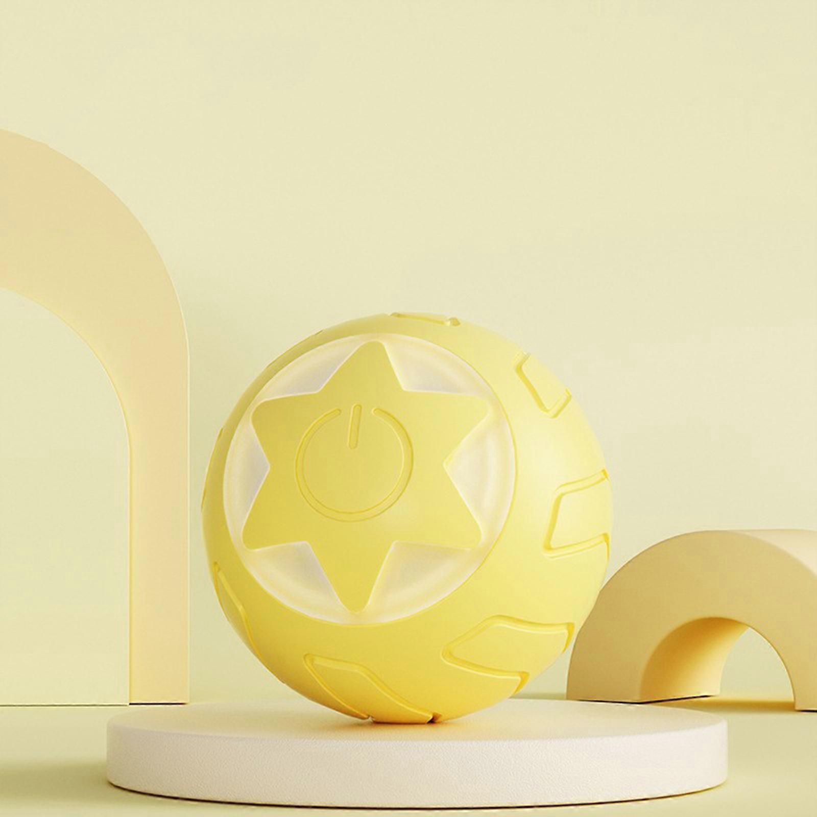 Interactive Cat Toy Ball, Cat Balls Automatic Moving Rolling Cat Toys for Indoor Cat Kitten, with 2 Modes, LED Rechargeable