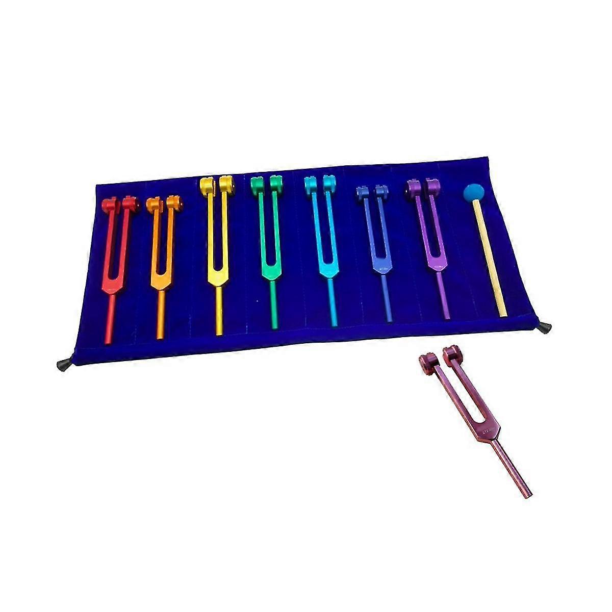 Chakra Tuning Fork Set For Healing, Sound Therapy, Maintaining Perfect Harmony Of Body, Mind And Spirit
