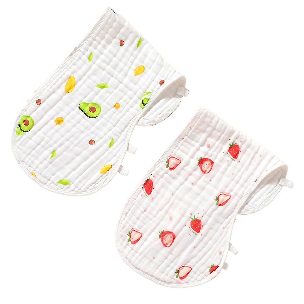 6-layer burp towel, shoulder pads to prevent spit up, baby cotton gauze saliva bib