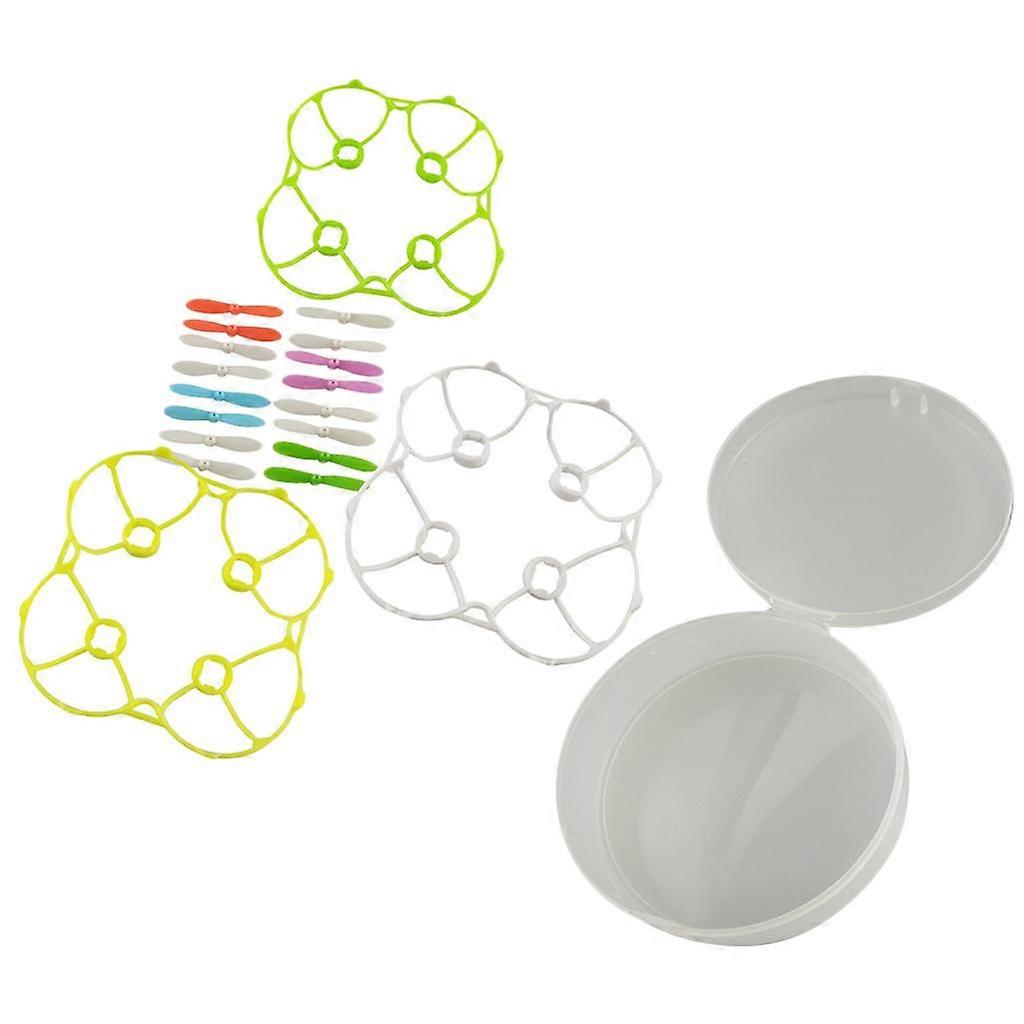 Set of Propeller & Propeller Protection Frame Ring For CX-10 RC Quadcopter Drone Spare Parts
