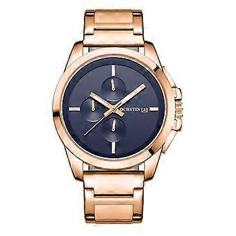 OCHSTIN 6059C Quartz herenhorloge blauw roségoud