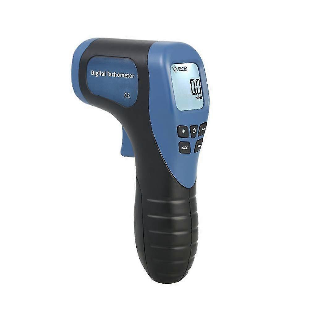 Tachometer Tachometer, Handheld Digital Laser Tachometer Contactless Totation Messer Motor Railout Meter Pistol Measurement Area: 2.5-9999 Rpm With Re