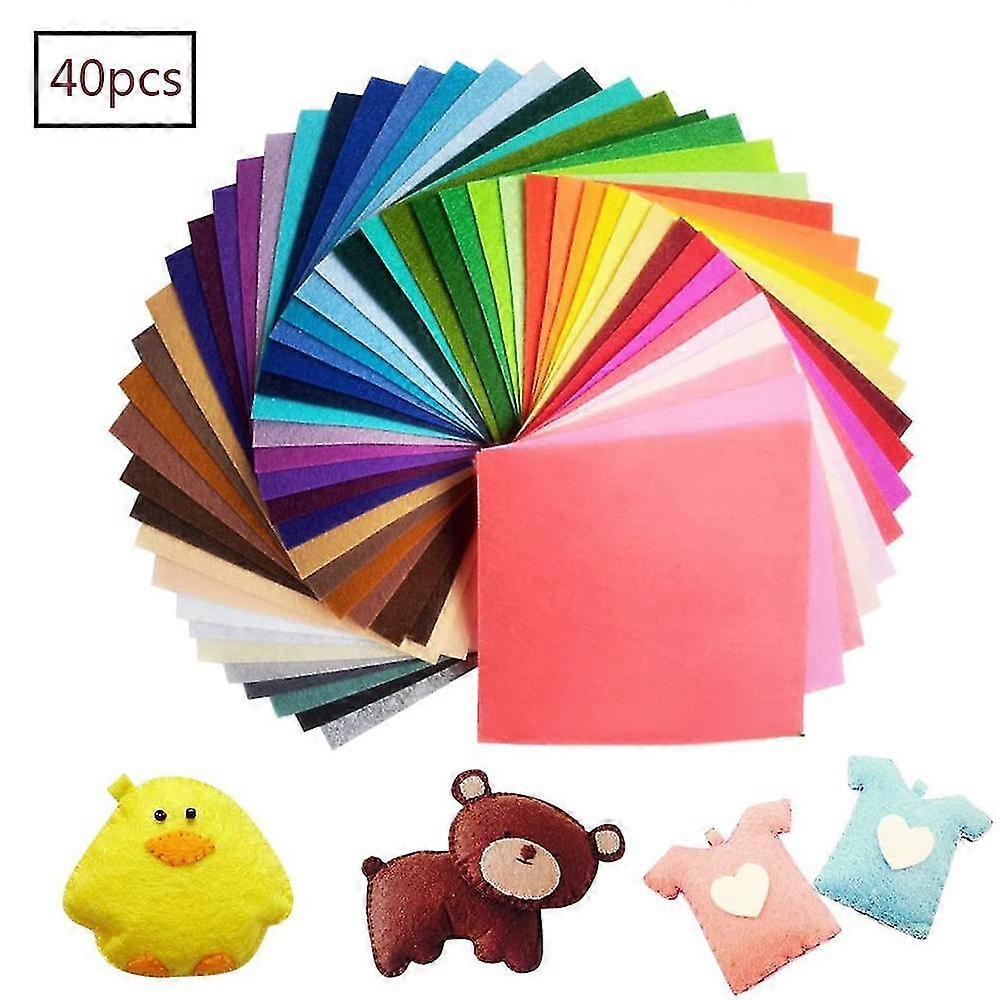 Sunrain Colorful Felt Fabric 60 Colors Colorful Felt Plates 20 X 30 Cm Craft Felt Felt Sheets Poly
