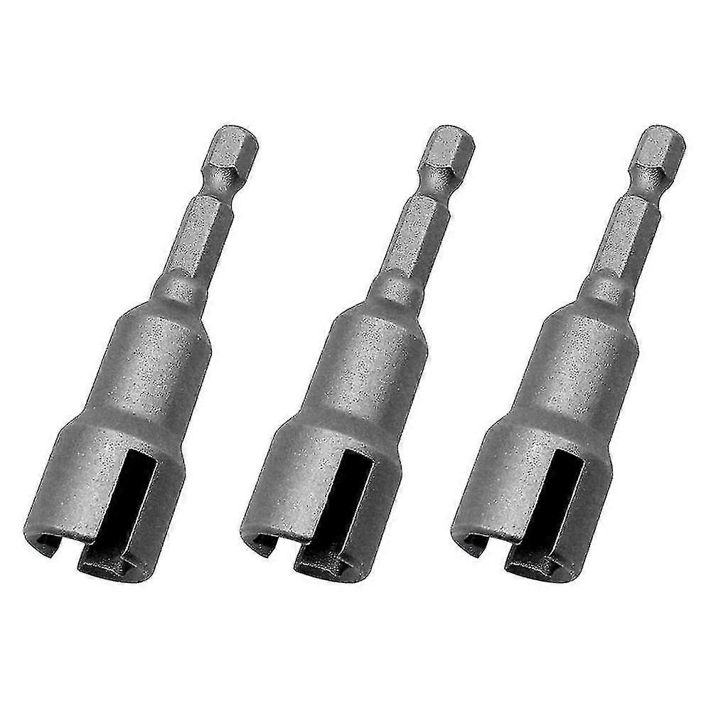 3 Pcs Wing Nut Driver Set 1/4 Inch Steel Hex Shank Socket Wrenches For Panel Nuts, C Eye Hook Bolt