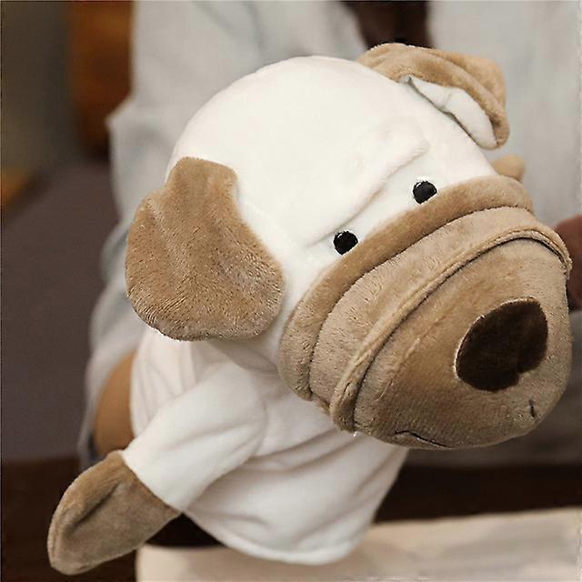 Soft Stuffed Toy Doll Animal Plush Doll Educational Baby Toys Lion Elephant Monkey Giraffe Tiger Bunny Kawaii Hand Finger PuppetStuffed Animals