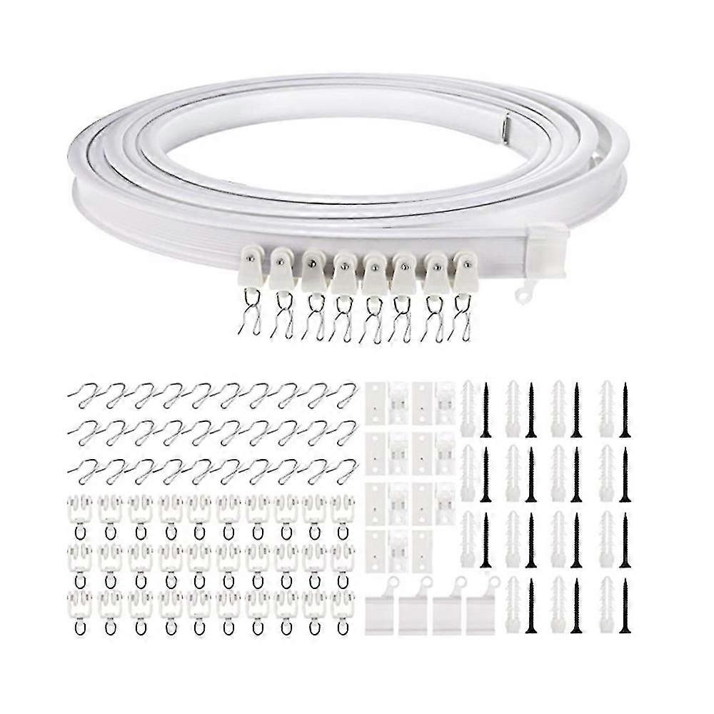 5 meter vikbar takböjd gardinskena