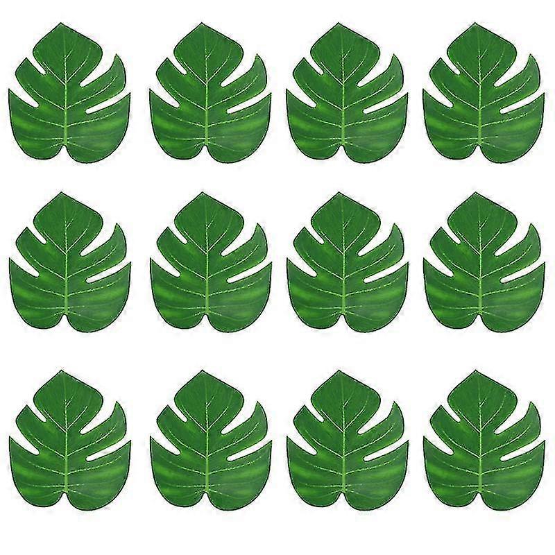 60pcs künstliche Palmblätter