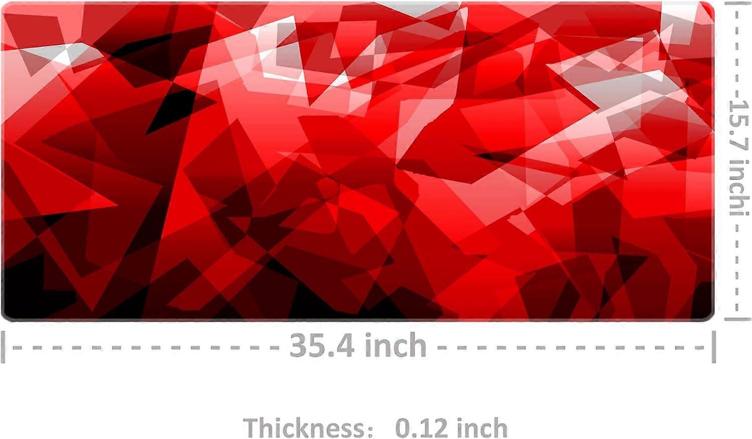 Extended Mouse Pad Large Gaming Mouse Pad-35.4x15.7x0.12 inch Computer Keyboard Mouse Pad Anti-Slip Mouse Pad