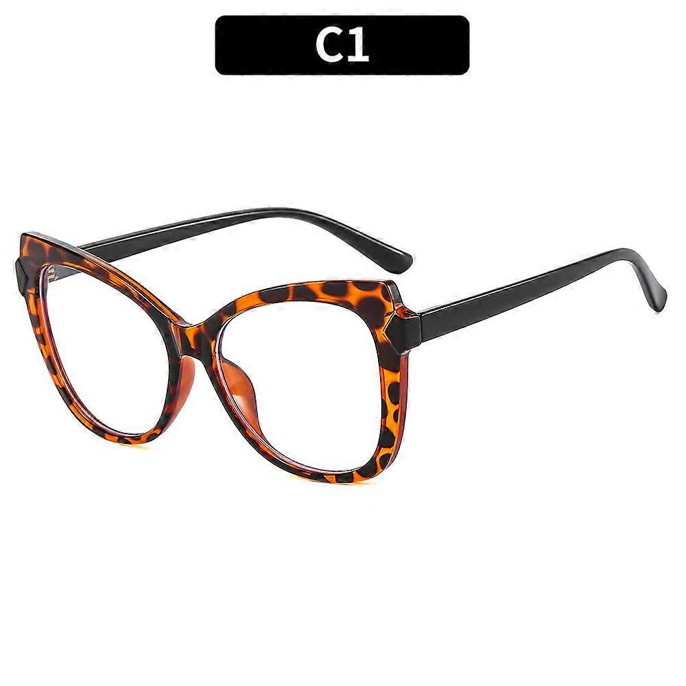 Anti-Blue Light TR90 Comfortable Cat Eye Eyeglasses Frame Women Vintage Spring Hinge Optical Frame Glasses for Women